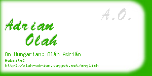 adrian olah business card